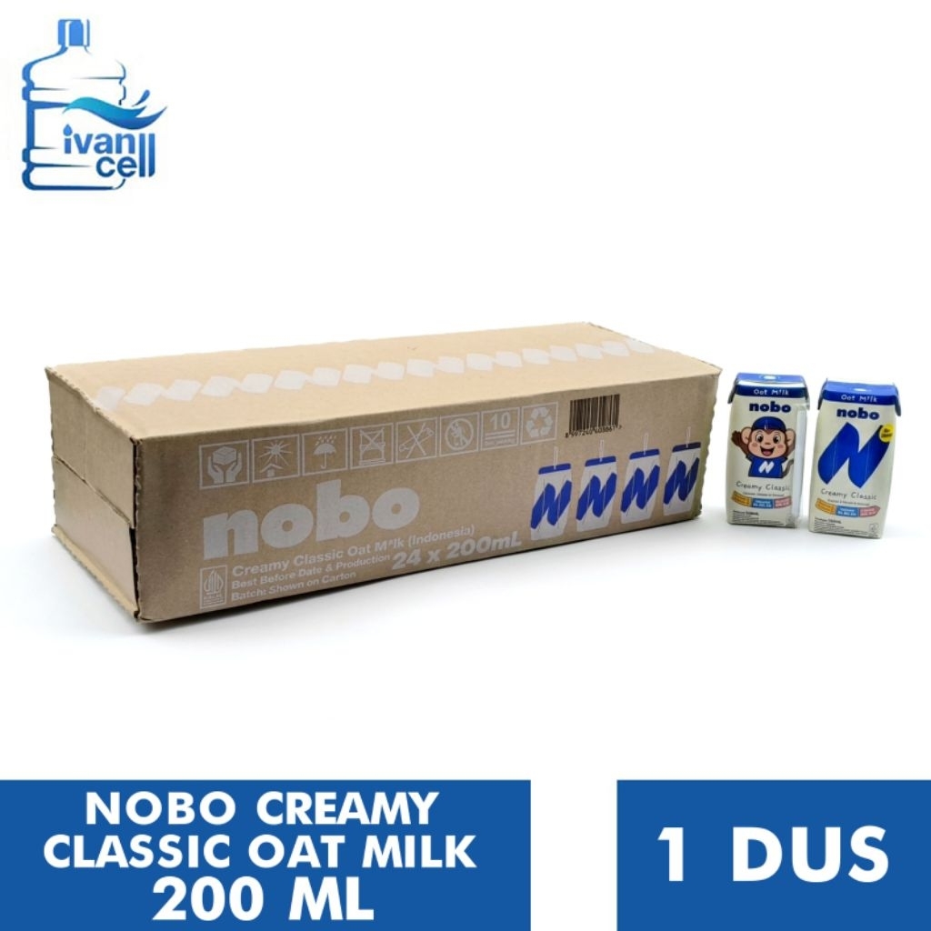[INSTANT]  (1 DUS) NOBO CREAMY CLASSIC OAT MILK 200 ML isi (24 PCS) - ORIGINAL 100%