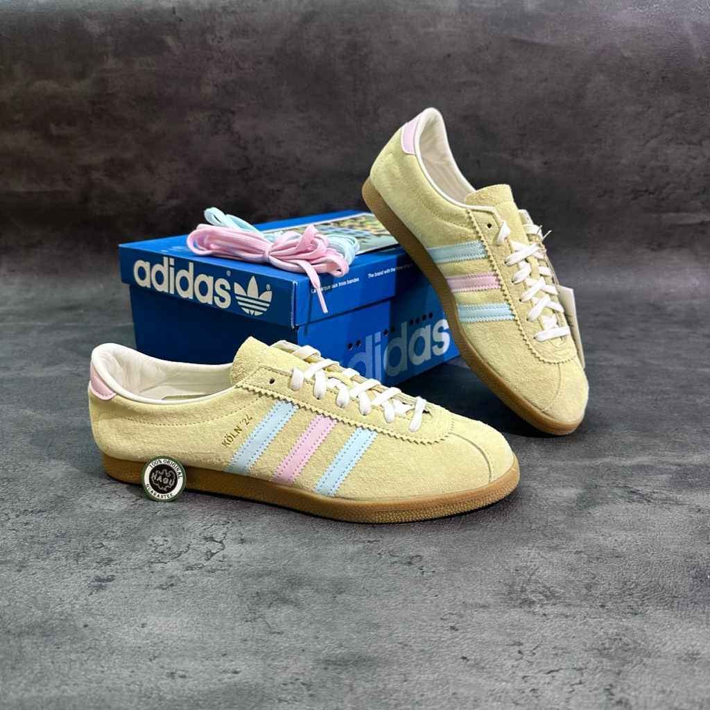 ADIDAS KOLN'24 [ ALLMOST YELLOW / BLUE ] #IG6279 HAGUSNEAKER GARANSI 100% ORIGINAL