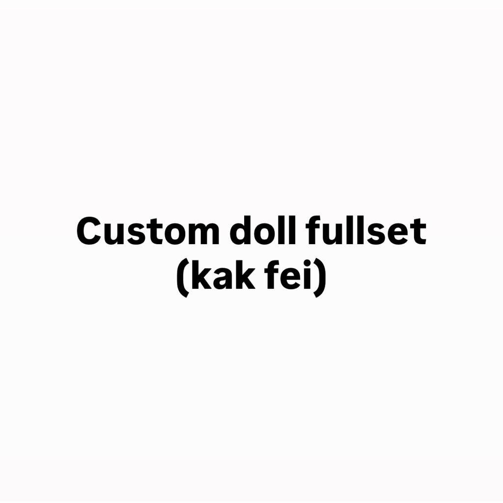 Custom doll 10cm fullset