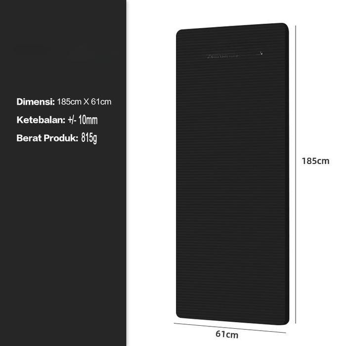 Speeds Avtech - Paus Biru - Yoga Mat Nbr Tebal 8/10Mm Matras Olahraga Matras Yoga Alas Olahraga Di