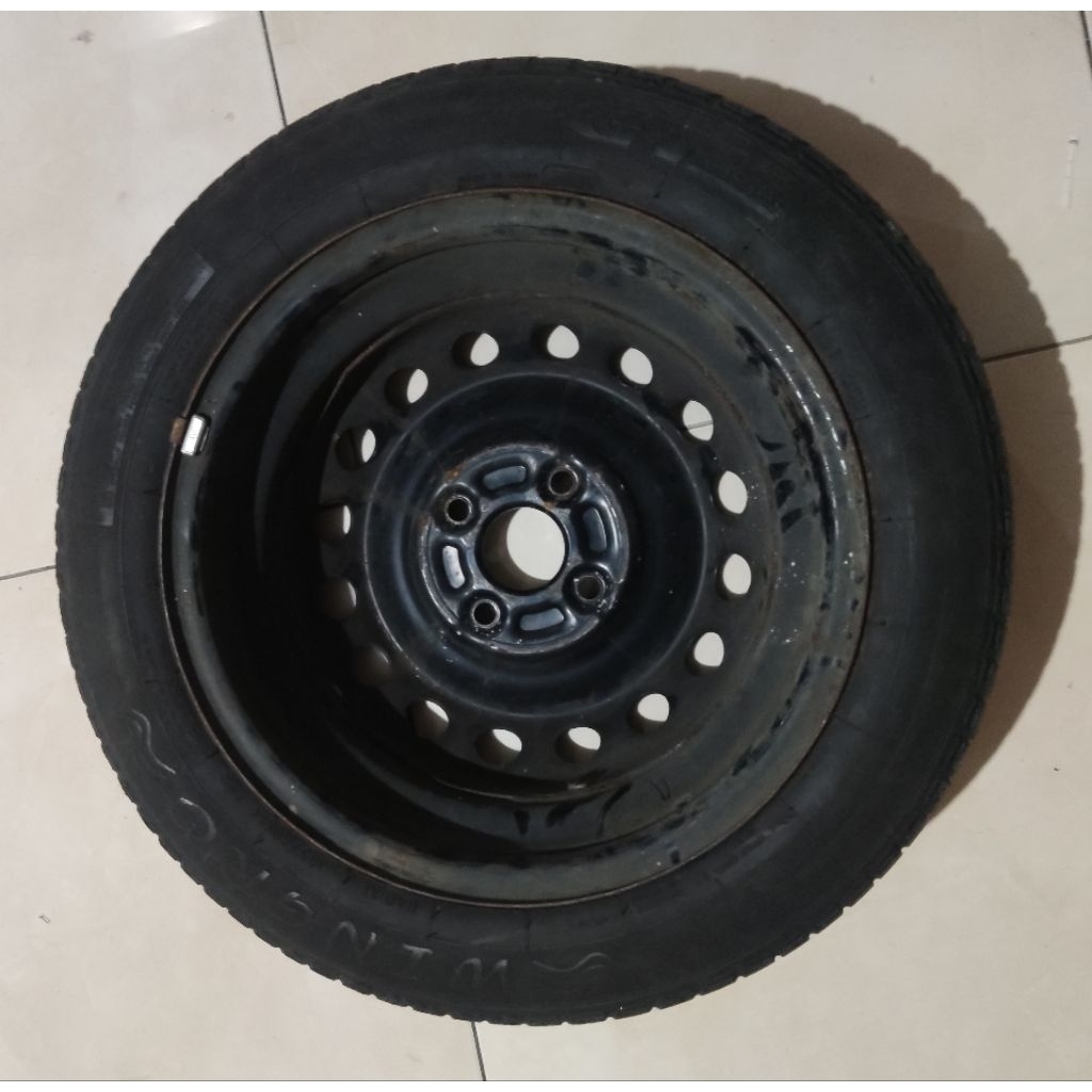 velg kaleng R14 pcd 100  ban tubeless 165/60