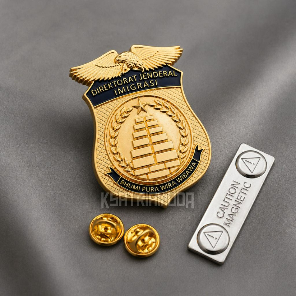 Pin kewenangan Imigrasi / bros kewenangan imigrasi / lencana kewenangan imigrasi terbaru