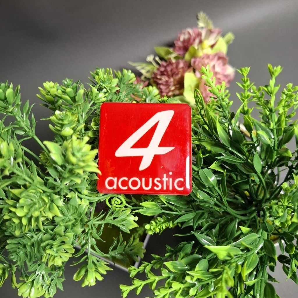 LOGO 4 ACOUSTIC MERAH | LABEL 4 ACOUSTIC MERAH