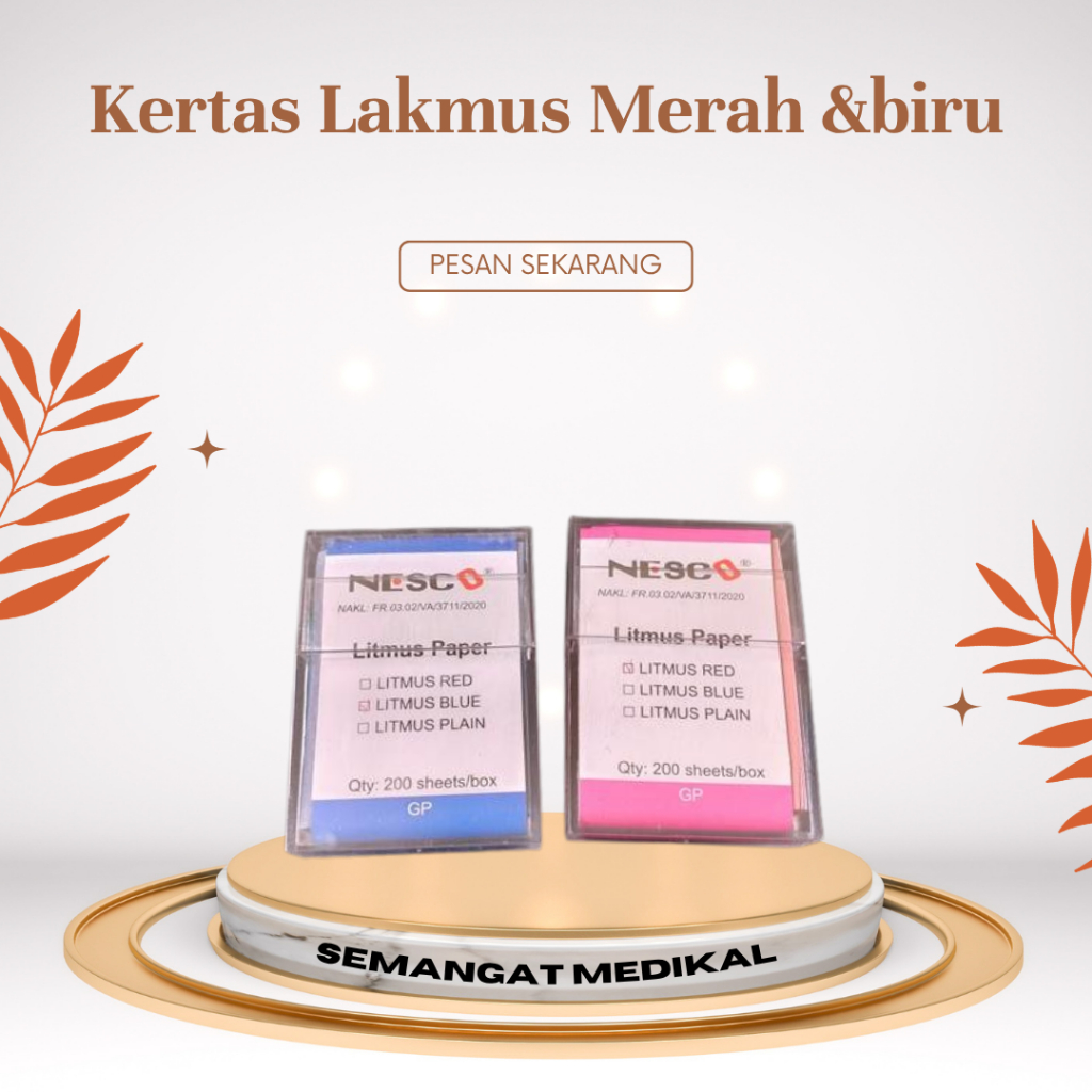 Nesco Kertas Lakmus /  Cek Air Ketuban /  - Lakmus Litmus Merah Biru