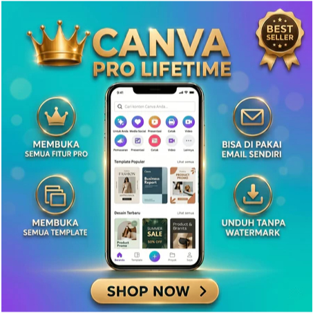 MEGA BUNDLE 10.000+ Template Canva Pro Premium Aktif Lifetime | Desain Instan untuk Bisnis & Sosmed 