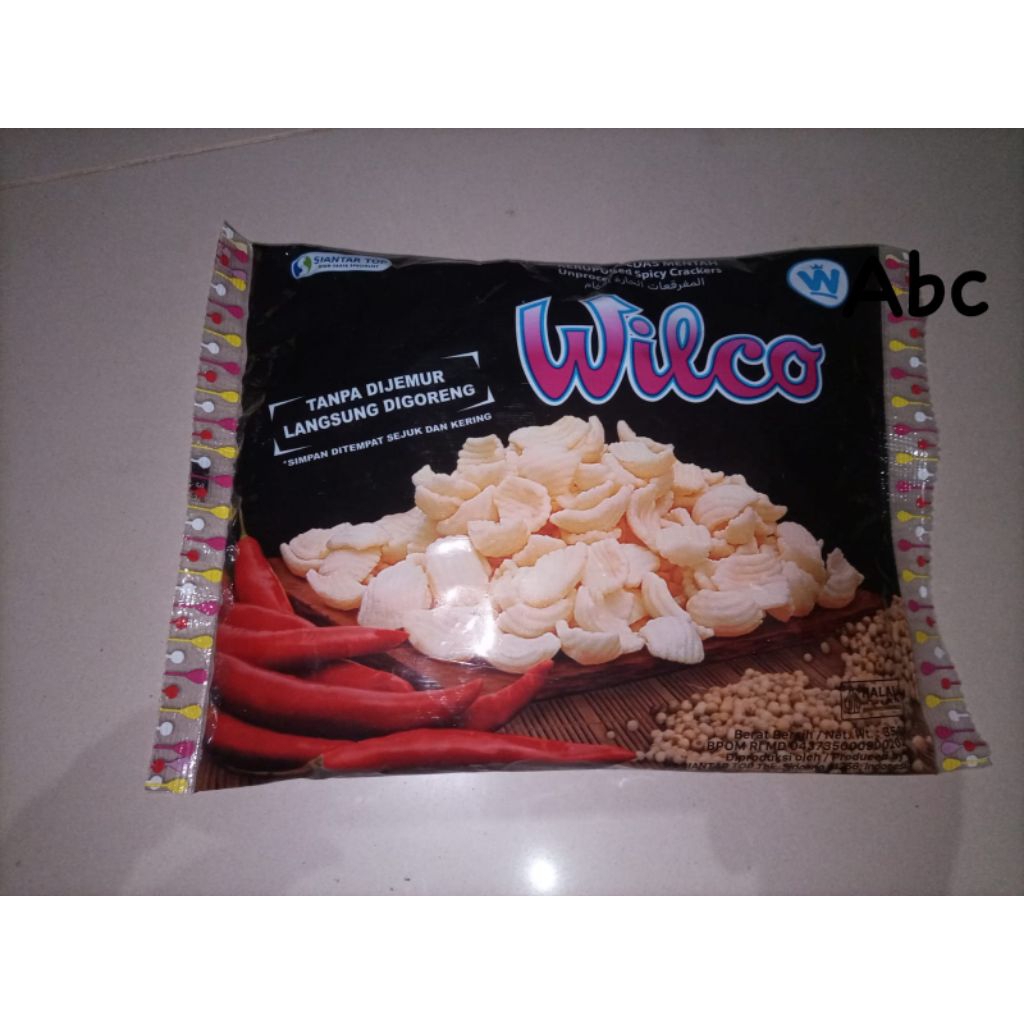 Kerupuk Wilco mentah pedas 350gr