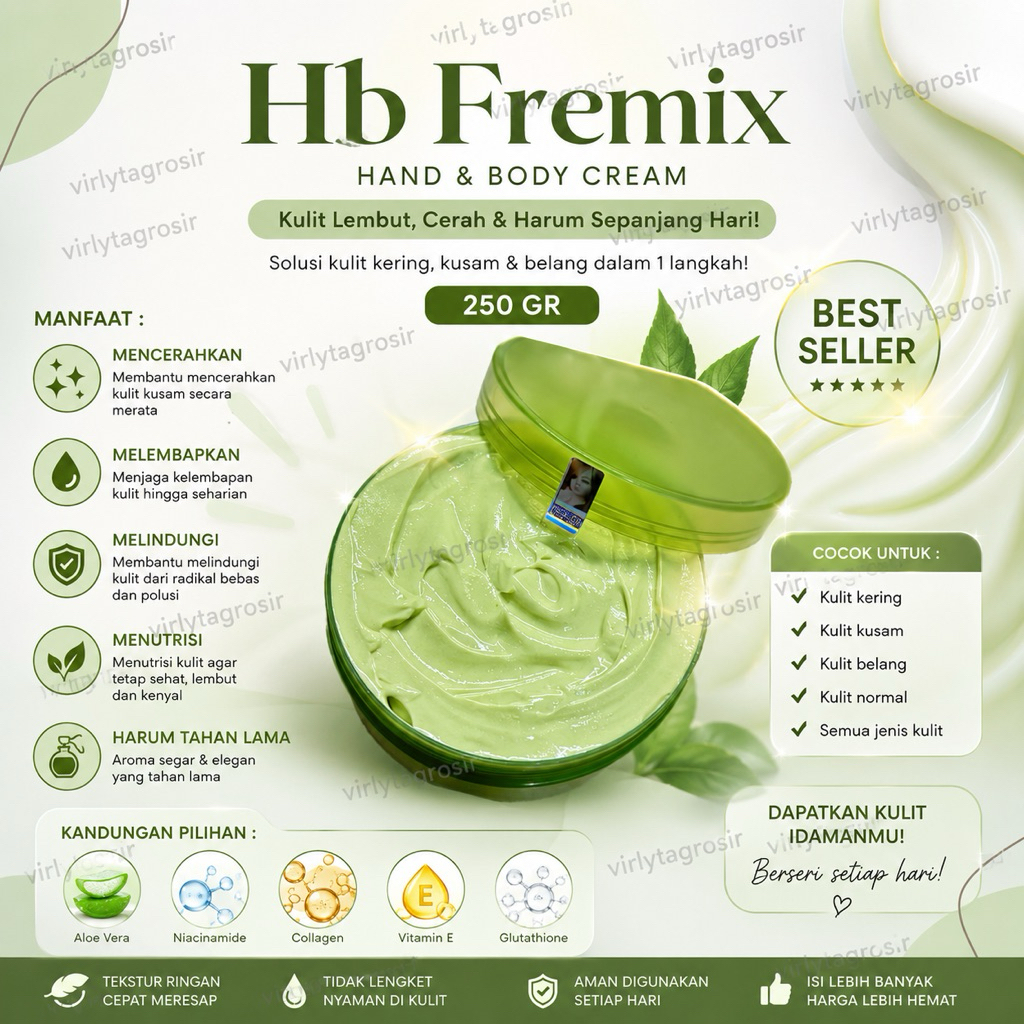HANDBODY FREMIX MEMUTIHKAN KULIT 10X LEBIH CEPAT