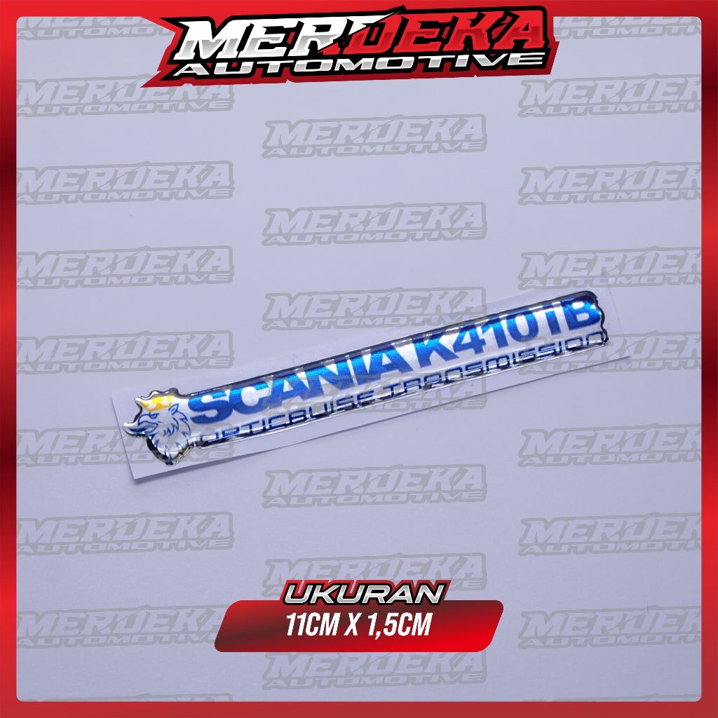 Emblem logo scania k410ib / emblem timbul scania k410ib / sticker scania k410ib / stiker logo scania