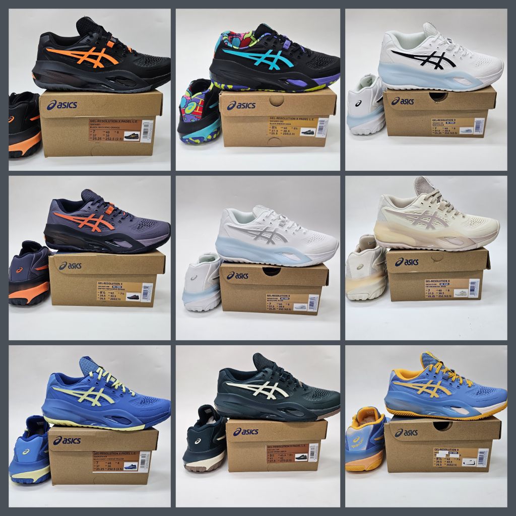 sepatu tenis lapangan Resolution X sepatu tenis pria