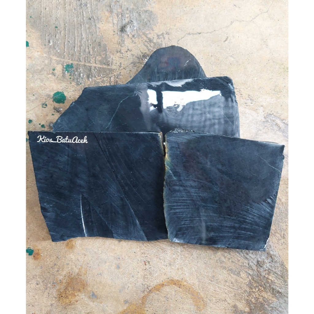 Batu Giok Black Jade Hitam Original Asli Aceh 1 Kg