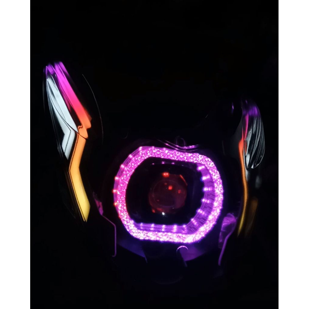 mio soul karbu reflektor depan custom lazy mio soul karbu lama
