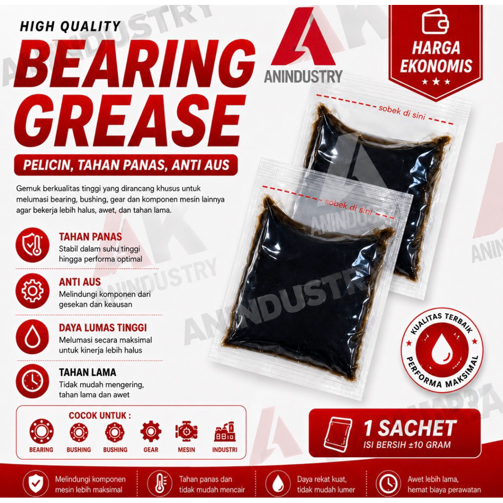 Grease sachet | Sepeda / Mobil / Pelumas / STEMPET / Gemuk