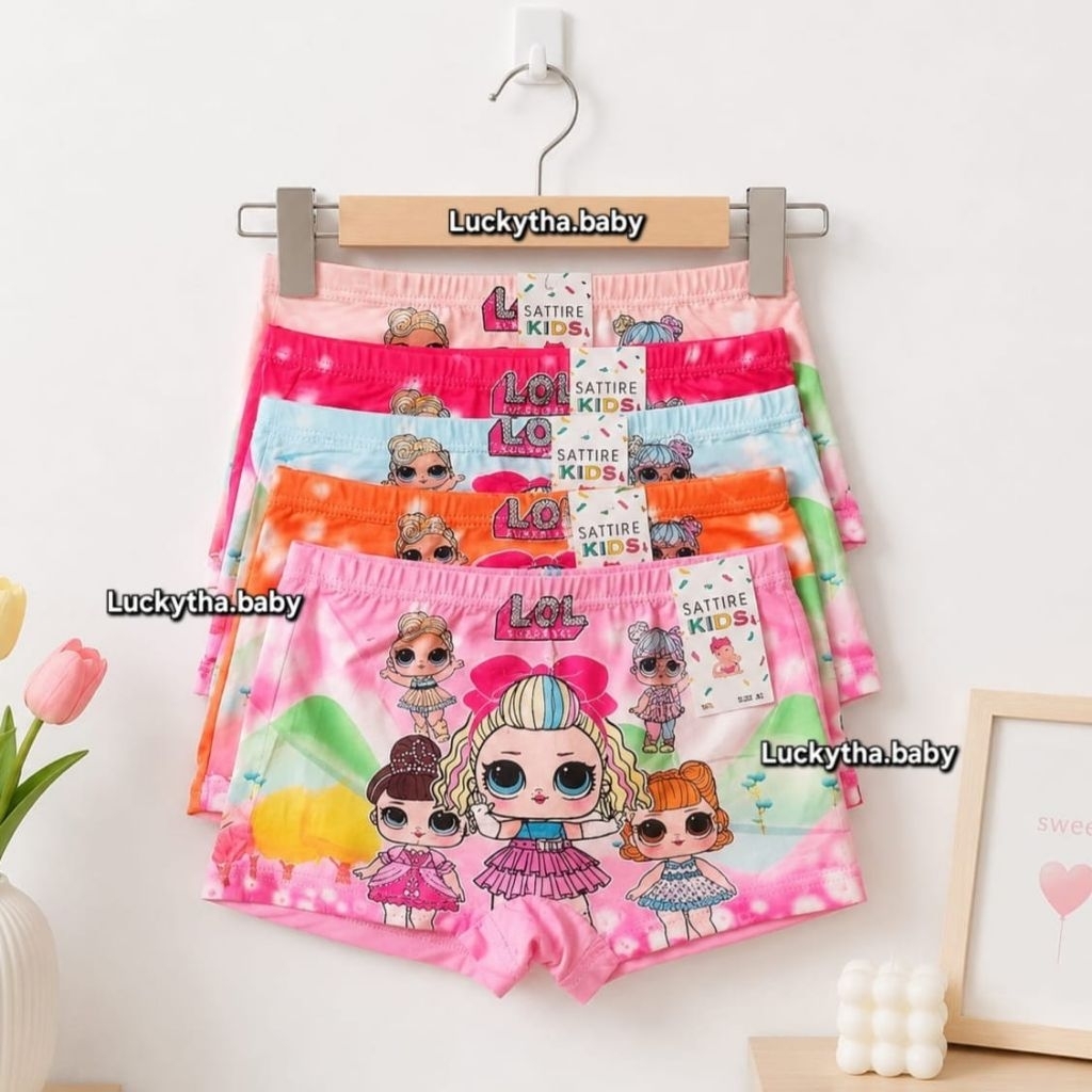 12,6,3pcs _satire kids / tifani - CD boxer anak perempuan dan laki-laki size 2-7 tahun motif Frozen,