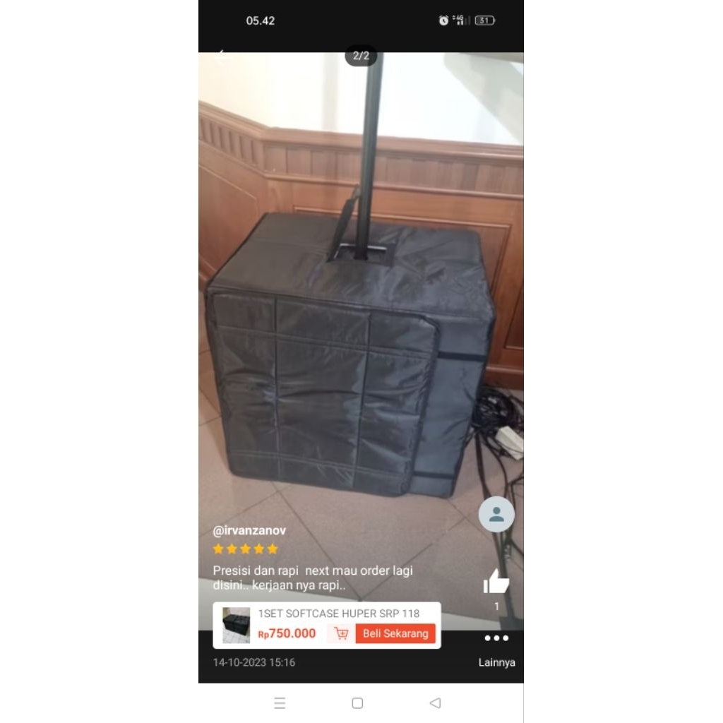 Sofcase speaker Sub 18 untuk merek Huper,Yamaha,Beta3,Rcf,macky dll