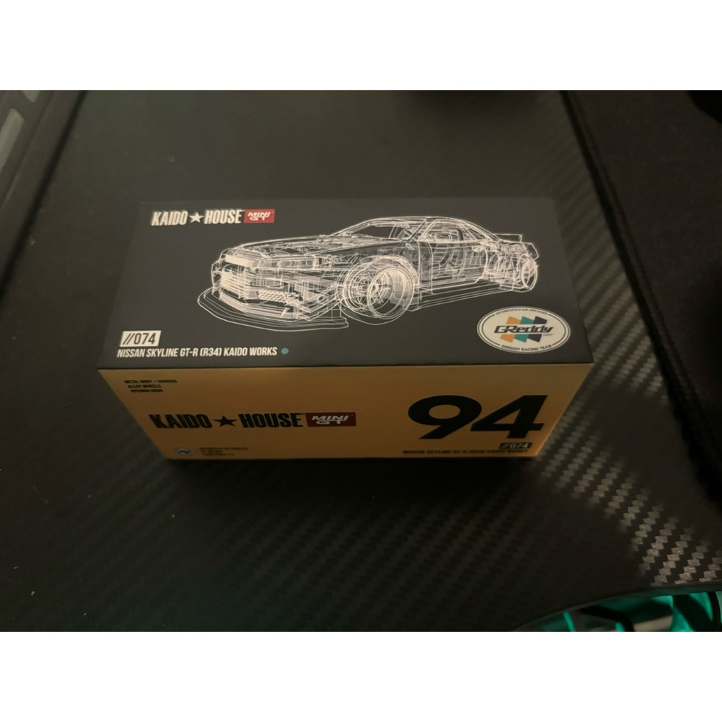 Mini GT Kaido House Nissan Skyline GT-R (R34) Greddy Kaido Works