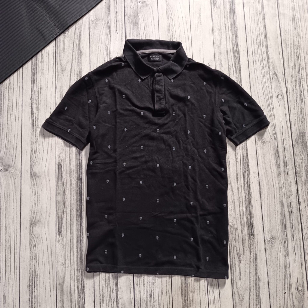kaos kerah zara man size M - second/bekas