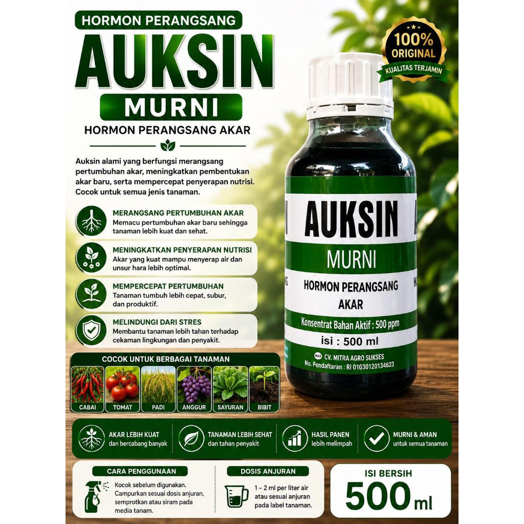 AUKSIN MURNI 500ML (PERANGSANG AKAR)