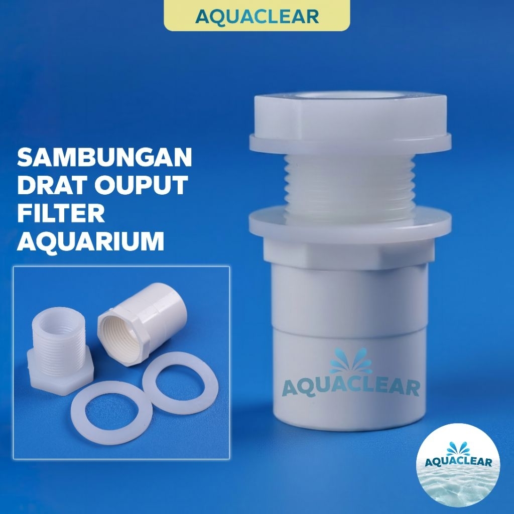 sambungan drat pipa box filter aquarium dan toren tangki air