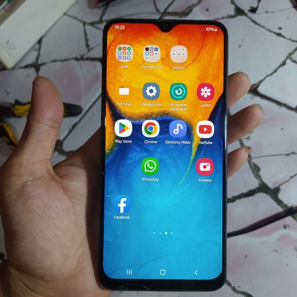 lcd frame samsung A20 original copotan AMOLED