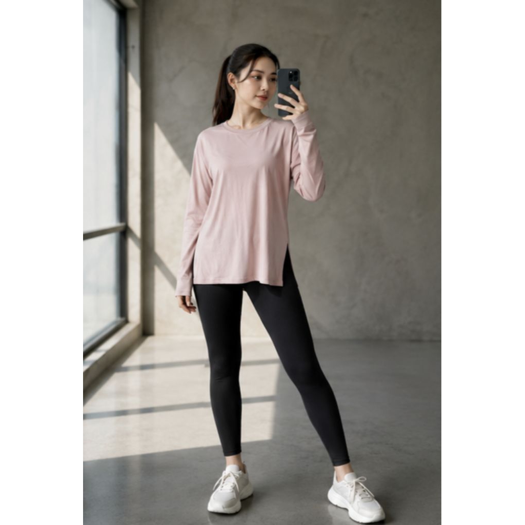 STL METRO OVERFIT  LONG SLEEVE SOFT PINK WS