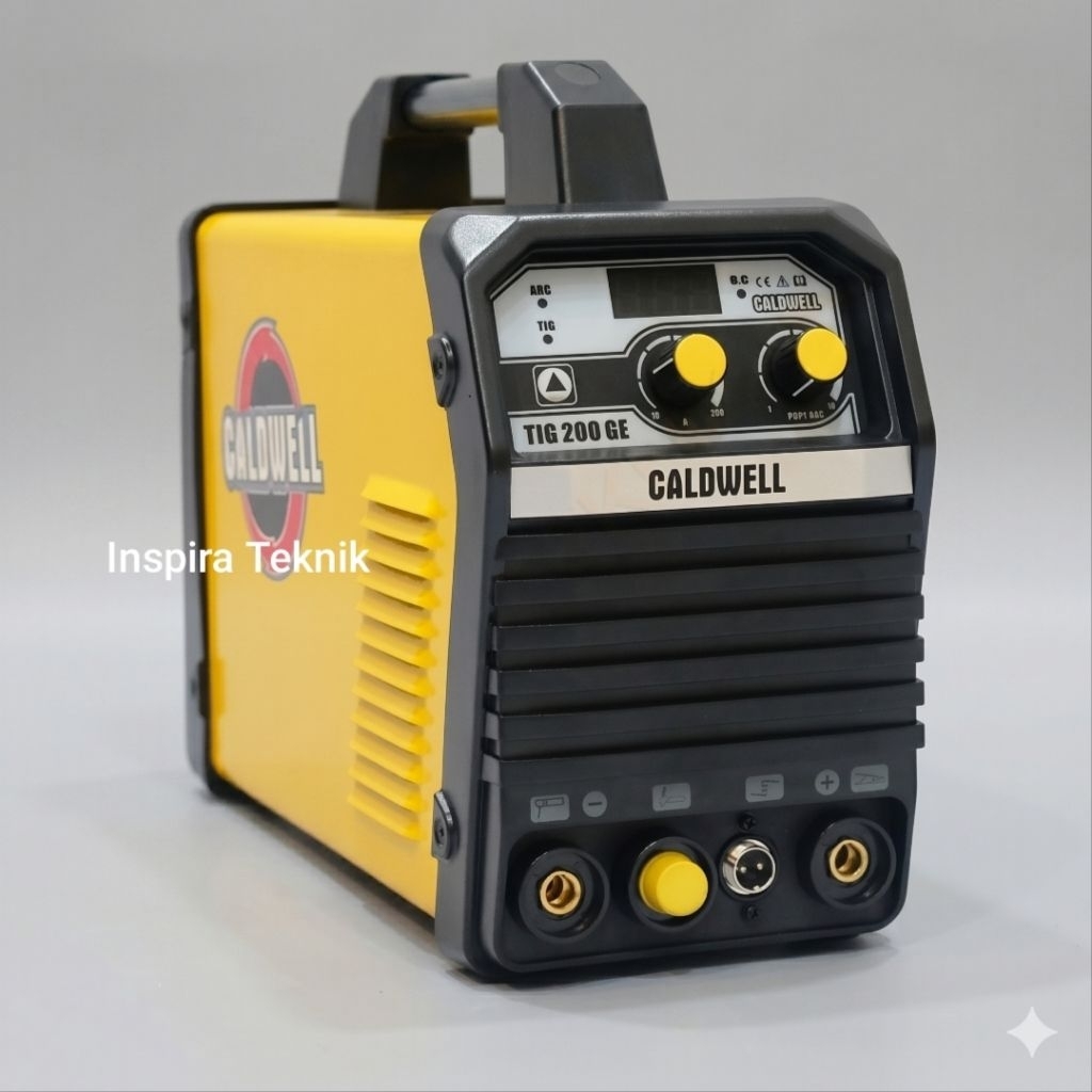 Las Tig Caldwell 200 A Las Argon Tig 200 GE Caldwell 2 fungsi MMA dan Tig Set Kabel, Torch, Tungsten