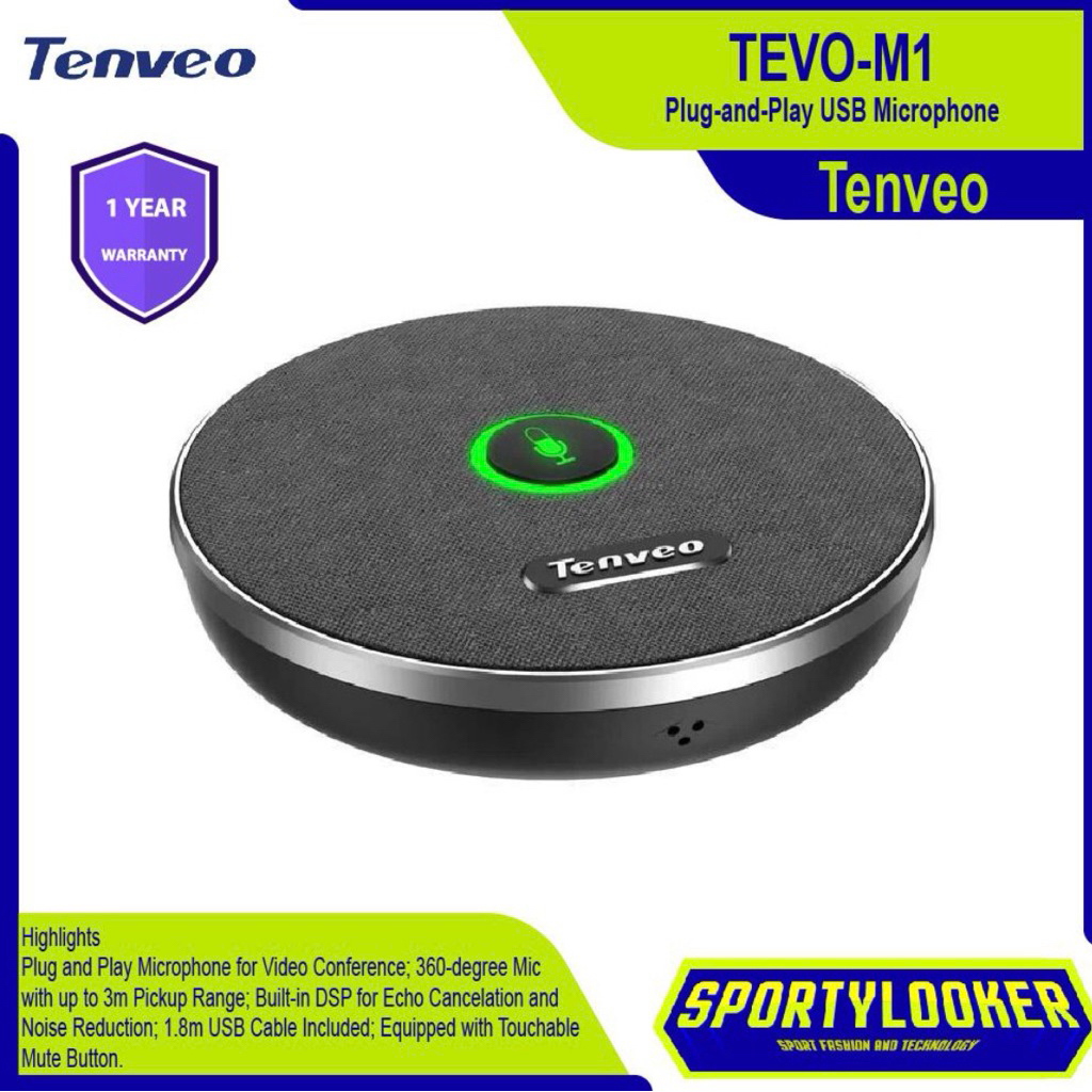 Tenveo TEVO M1 Plug and Play USB Conference Microphone Mic without Speaker