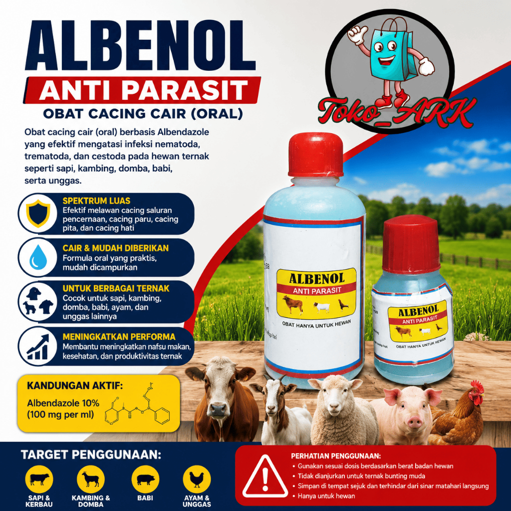 ALBENOL OBAT CACING UNTUK HEWAN