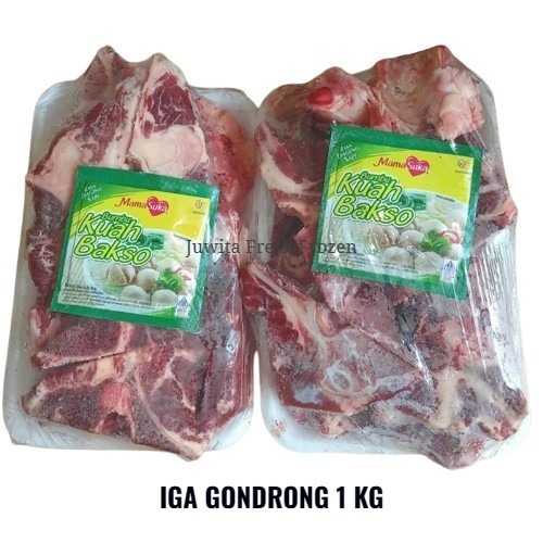TULANG IGA GONDRONG 1 KG - Kualitas Baik Free Bumbu Kuah Bakso