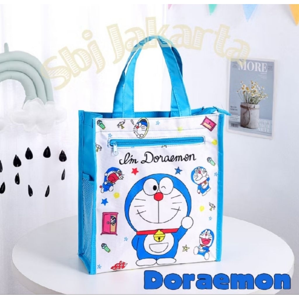 Tas doraemon anak tas anak karakter doraemon tote bag doraemon anak