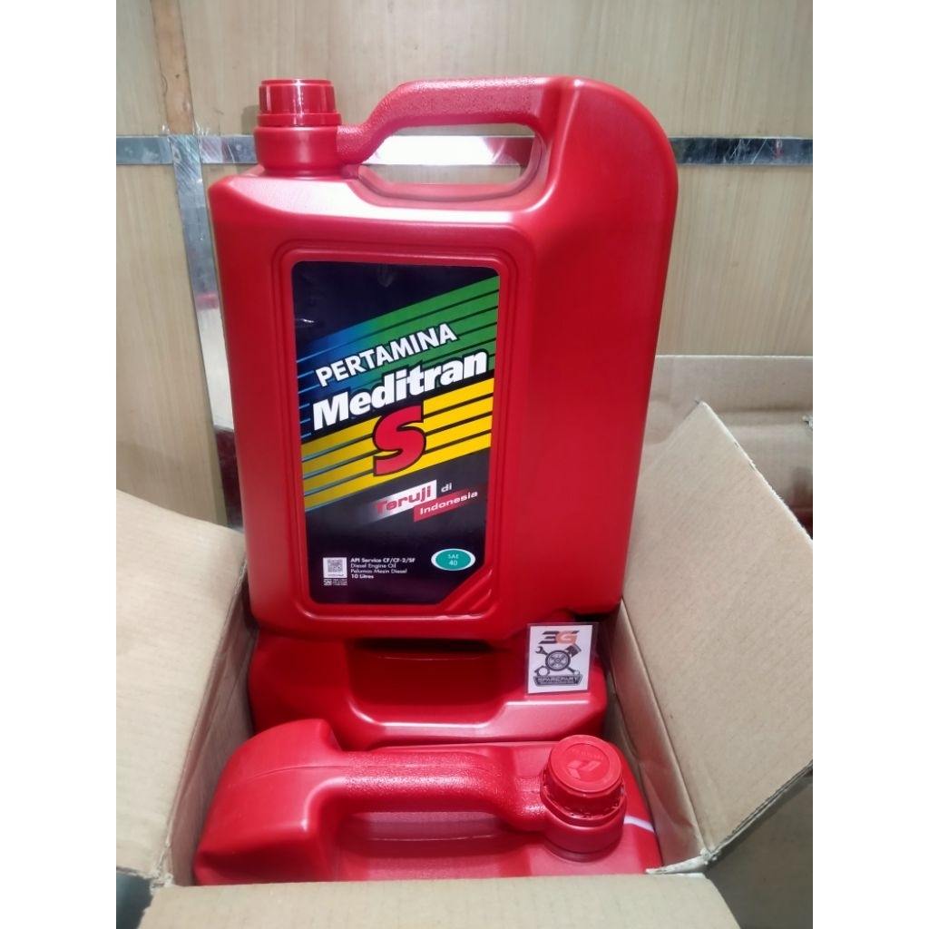 1 DUS OLI MEDITRAN S 10L SEA 40 OLI MOBIL PERTAMINA ISI 2