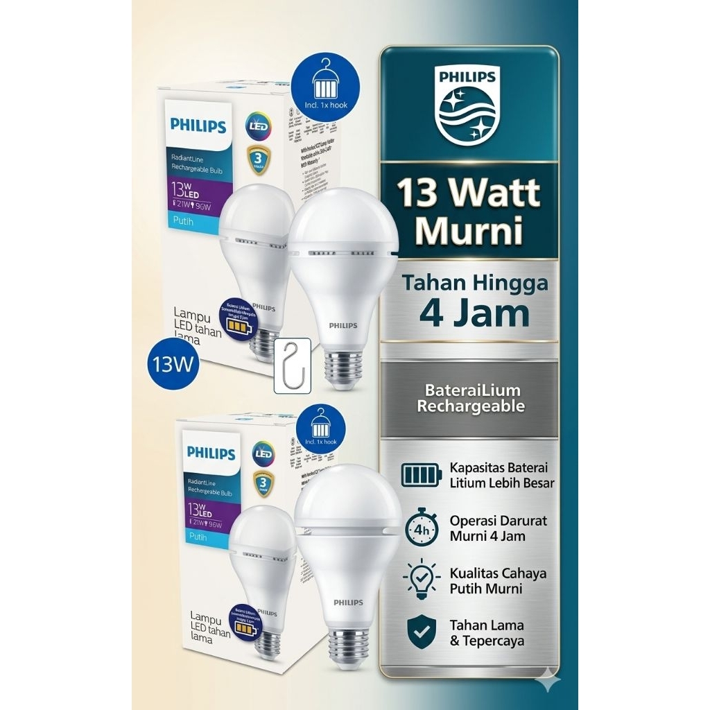 Lampu Philips Emergency 13 watt