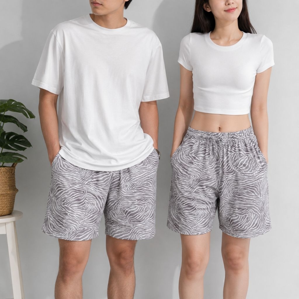 SHEIN Short Pants Zebra