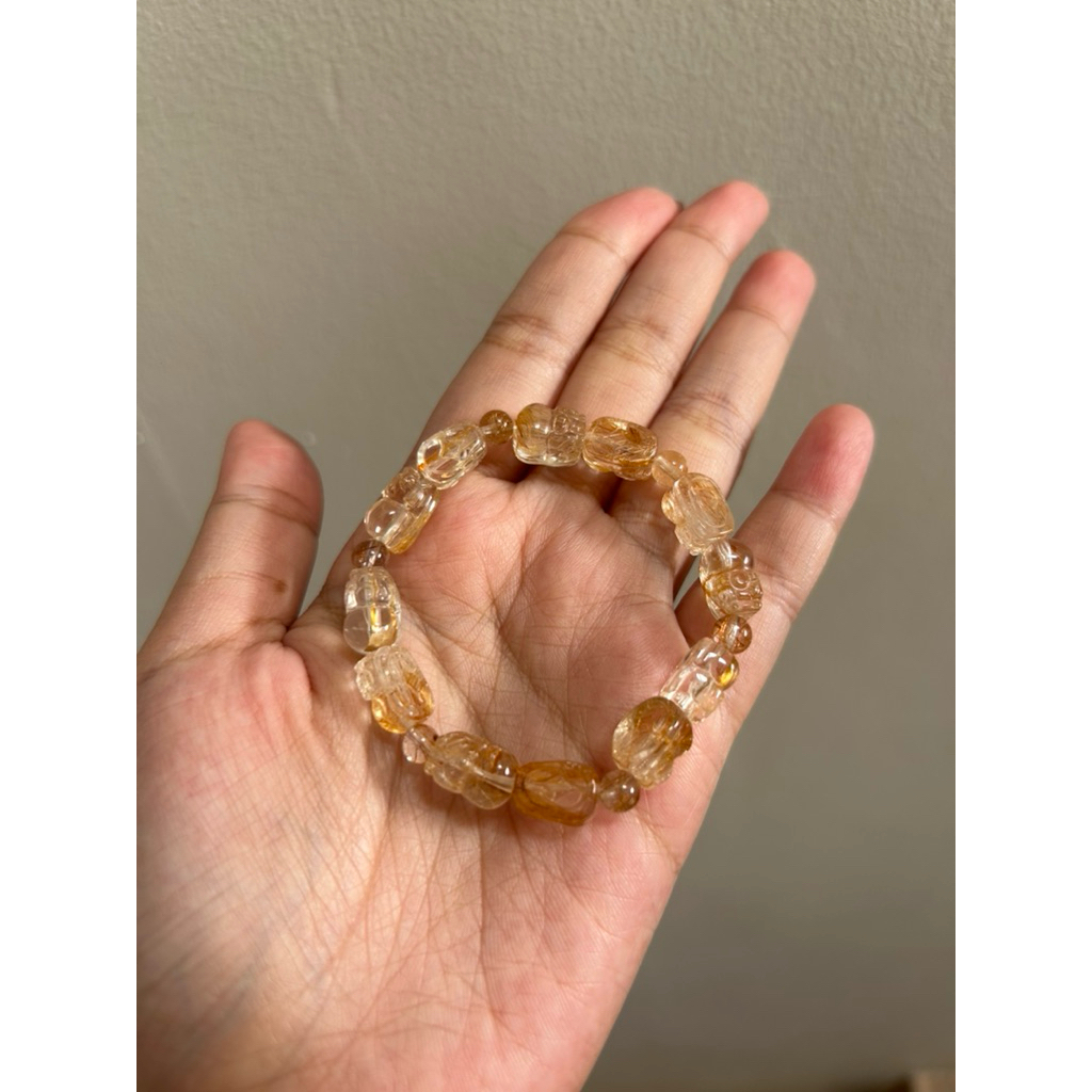 Gelang Pixiu Golder Rutile