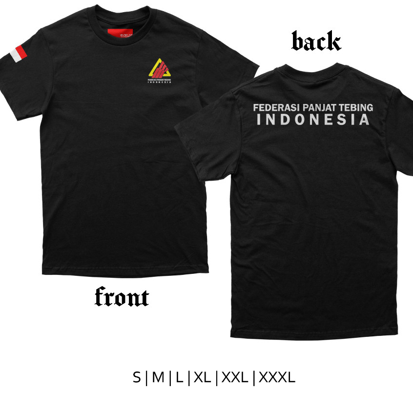 kaos FPTI panjat tebing combed 30s
