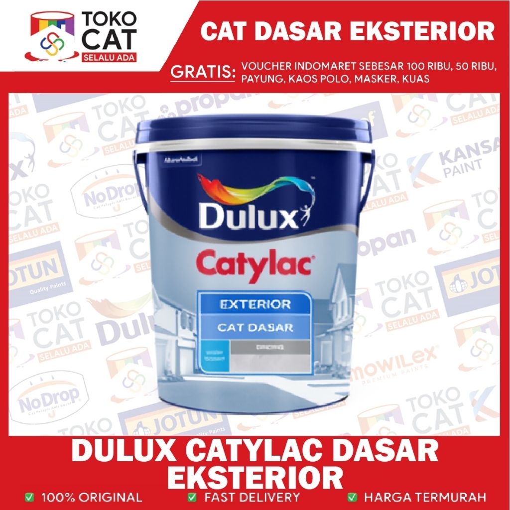 CAT DASAR PRIMER | DULUX CATYLAC EXTERIOR 20 KG | KEMASAN PAIL INSTANT/SAMEDAY