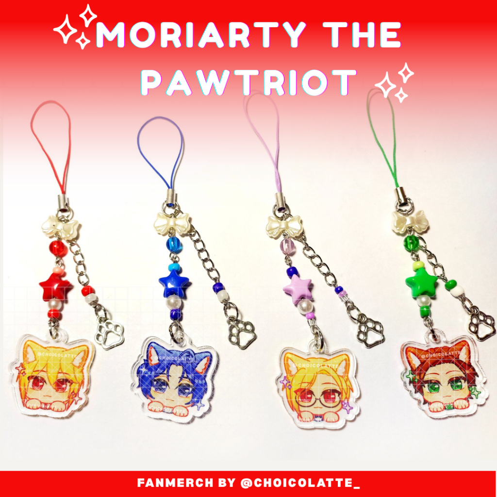 MORIARTY THE PATRIOT || MTP Phonestrap Acrylic Aesthetic Charm/ Gantungan HP Akrilik / Phone Charm (