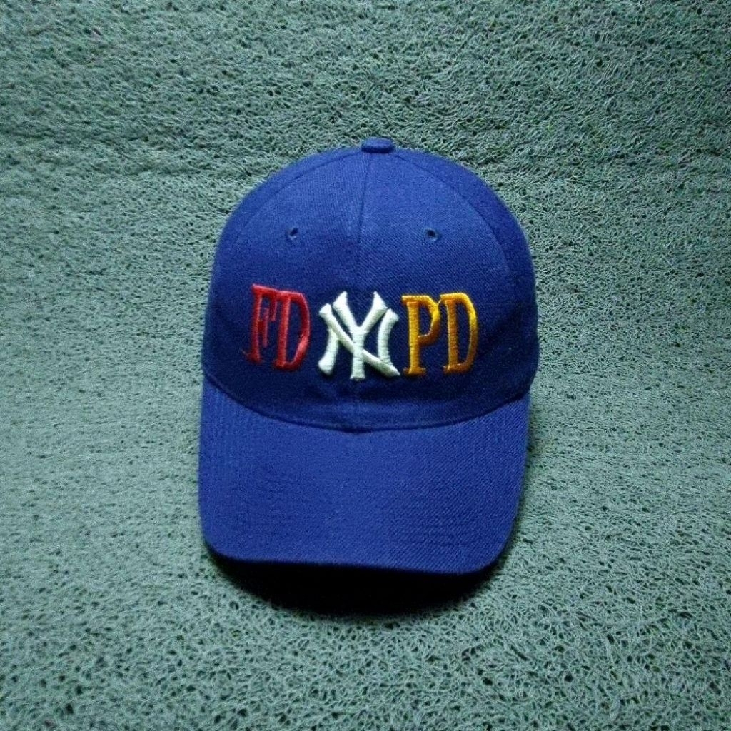 topi vintage FDNY NYPD usa bahan wool