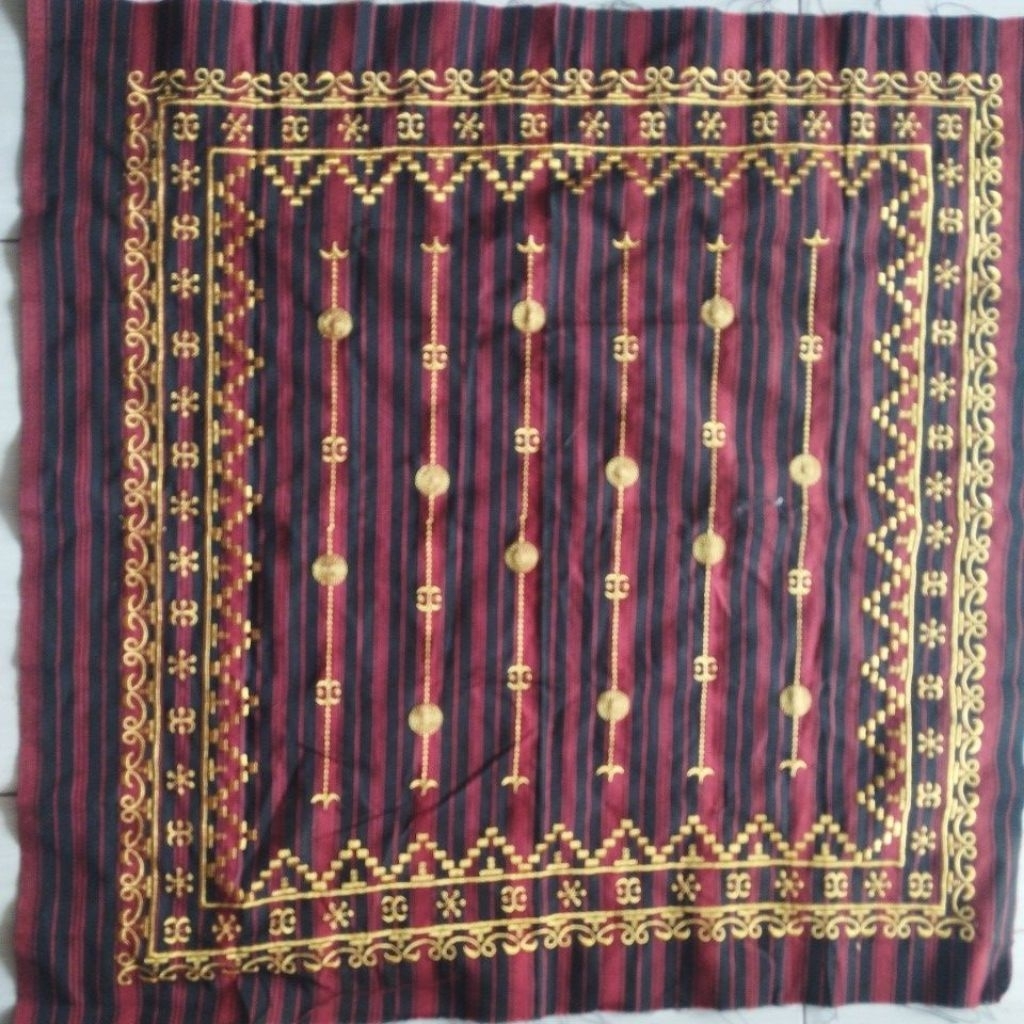 (cod) kikat tapis lampung bordir selendang tapis lampung