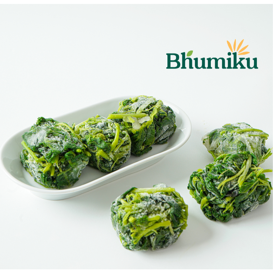 Bhumiku Bayam Frozen | Sayur Lokal Berkualitas Tinggi | Bayam Frozen Segar & Kaya Nutrisi | Siap Mas