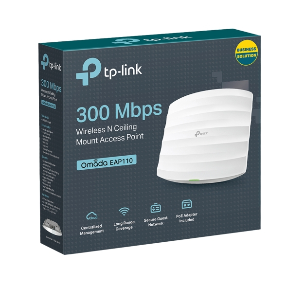 TP LINK Omada EAP110 300Mbps Wireless N Ceiling Mount Access Poin TP-Link EAP 110
