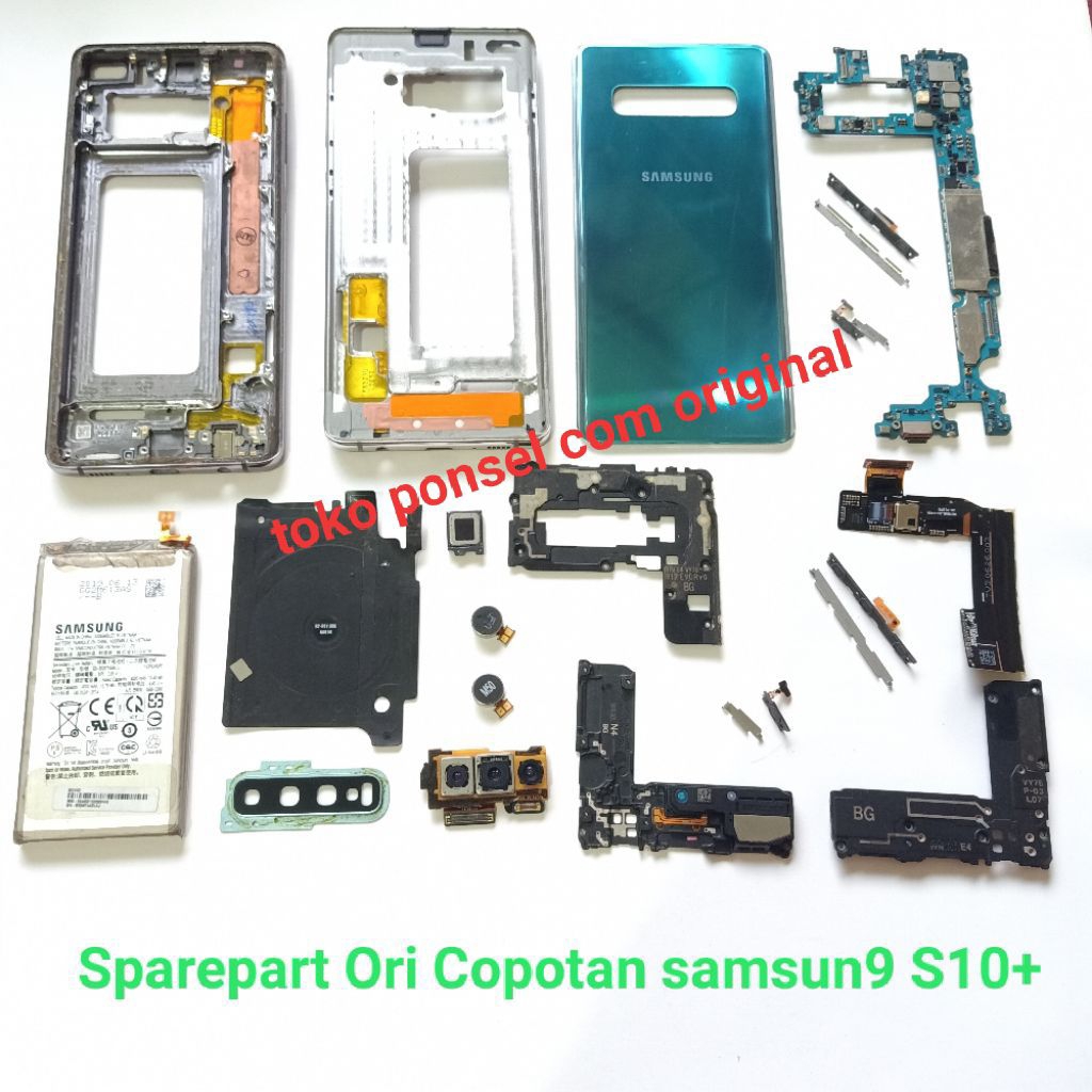 Sparepart Copotan Samsung S10+ S10 plus G975f  Second Original  Kamera depan belakang  Buzzer Loudsp