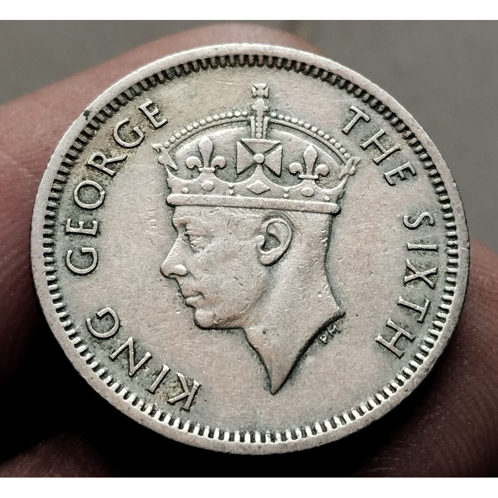 uang koin 10 Cents MALAYA detail bagus original asli