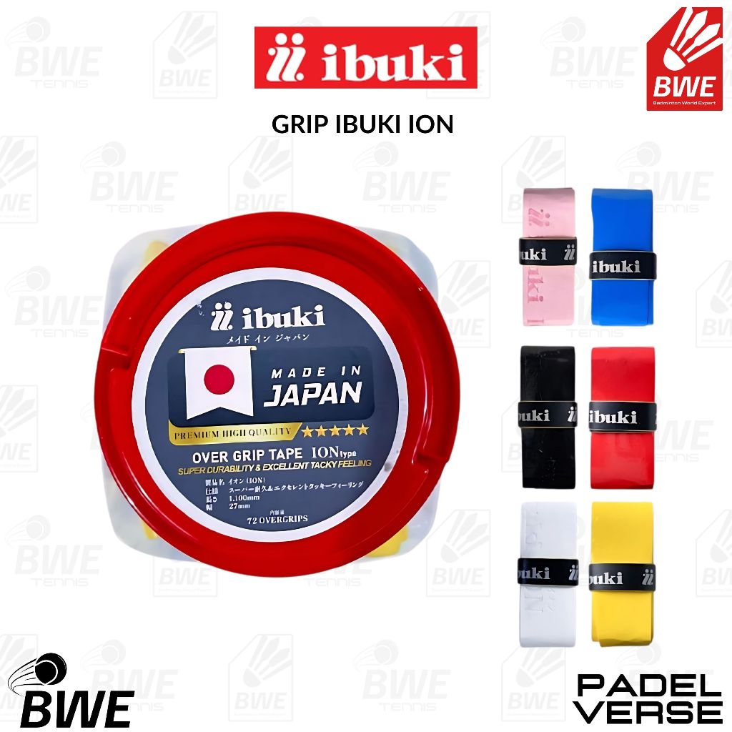 GRIP IBUKI ION - GRIP BADMINTON TENNIS BULUTANGKIS TENIS LAPANGAN 100% ORIGINAL