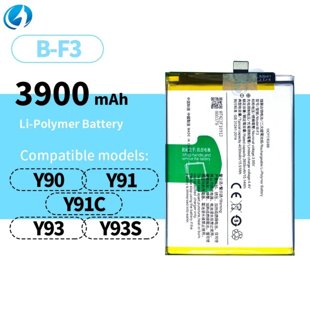BATERAI BATRE HP PIPO BF3 KOMPATIBEL PIPO Y91C / Y91 Y93 Y95 MODEL B-F3 ORIGINAL NEW