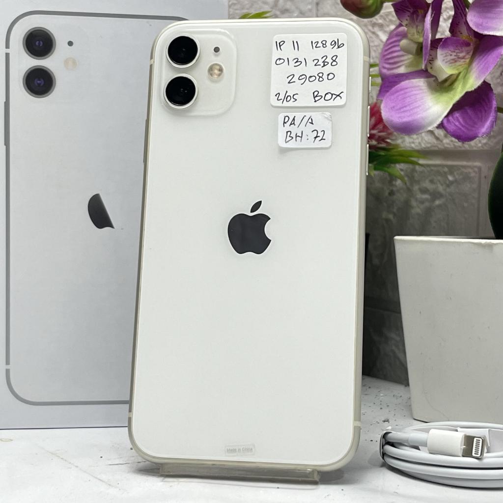 iPhone 11 White 128GB Fullset Second Ex IBOX