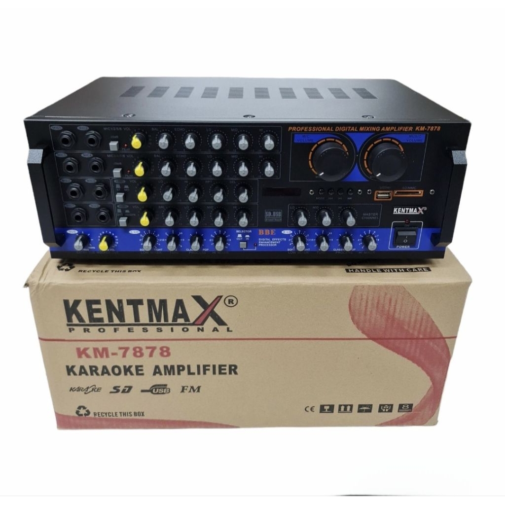 POWER AMPLIFIER KARAOKE SOUND KENMAX 7878 ORIGINAL KUAT SAMPAI SPEAKER 15in