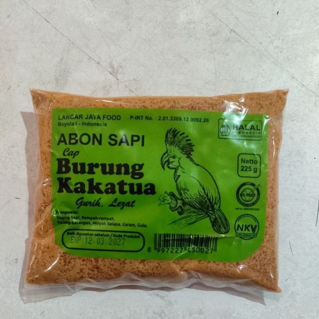 Abon Sapi 225g Rasa Gurih Manis, Cocok untuk Toping Roti