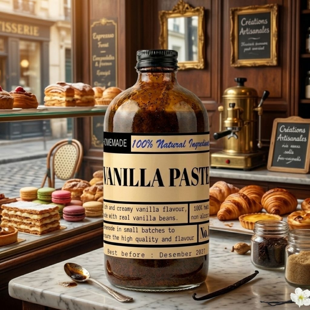 1KG Pure Vanilla Pasta/ Vanilla Pasta menggunakan Vanilla Asli