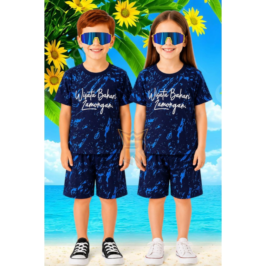 setelan anak tie dye full print wisata bahari lamongan
