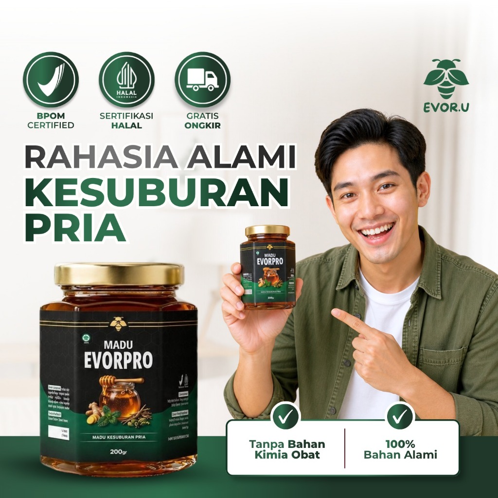 EVORPRO - Herbal Promil Madu Kesuburan Pasutri Cepat Hamil Dalam 2 Minggu | Membantu meningkatkan ke